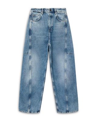 Carter Mid Rise Barrel Jeans in Indigo