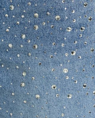 Taylor Embellished Straight Jeans in Forever Blue