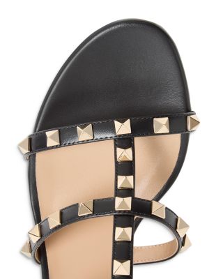 Women's Rockstud Block Heel Slide Sandals