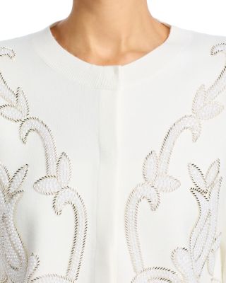 Embellished Snap Front Cardigan