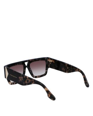 Plaque Square Sunglasses, 55mm