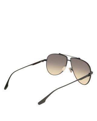 Buckle Aviator Sunglasses, 63mm