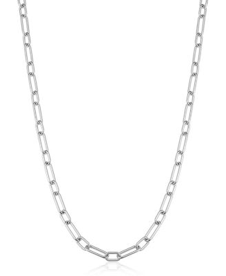  Sterling Silver Rhythm Link Choker, 14"