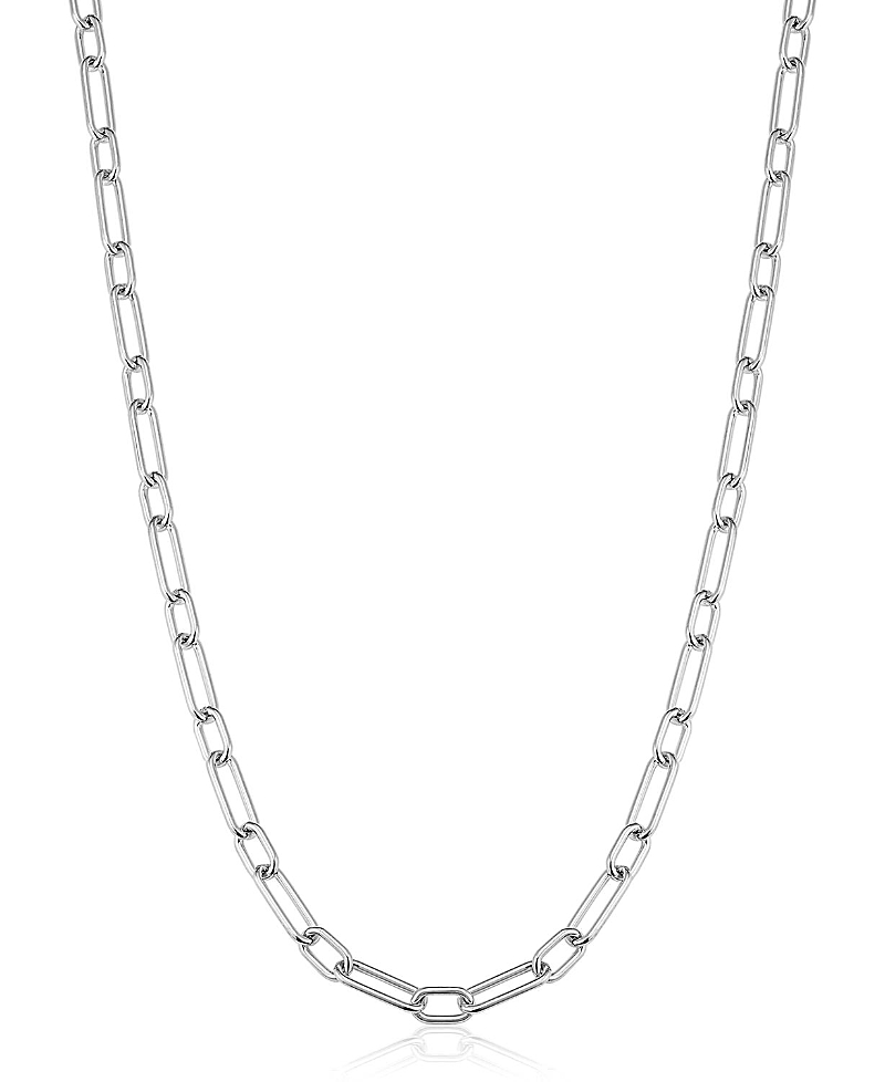 Oradina Sterling Silver Rhythm Link Choker