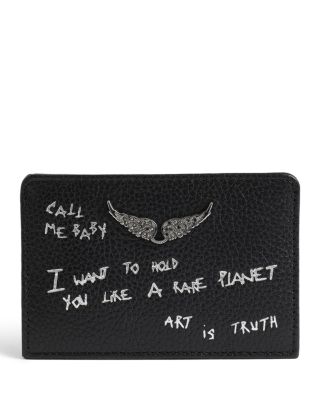 ZV Pass Graffiti Leather Card Holder