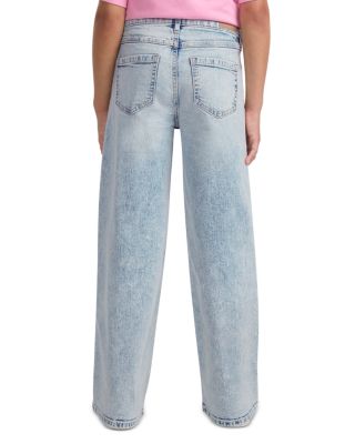 Girls' High Rise Straight Wide Leg Jeans - Little Kid, Big Kid