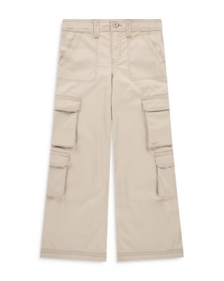 Girls' High Rise Woven Cargo Wide Leg Pants - Little Kid, Big Kid