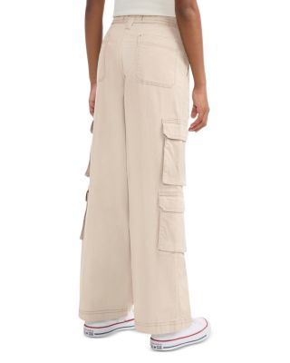 Girls' High Rise Woven Cargo Wide Leg Pants - Little Kid, Big Kid