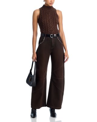 Bellini Cable Knit Sleeveless Sweater
