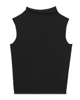 Harper Slouch Neck Sleeveless Wool Top