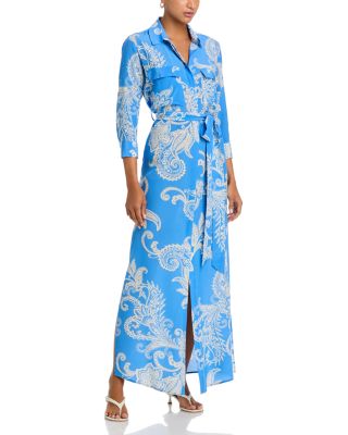 Cameron Silk Long Shirt Dress