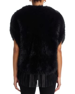 Nathalia Faux Fur Cape