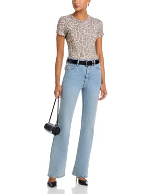 Ressi Leopard Print Crewneck Tee