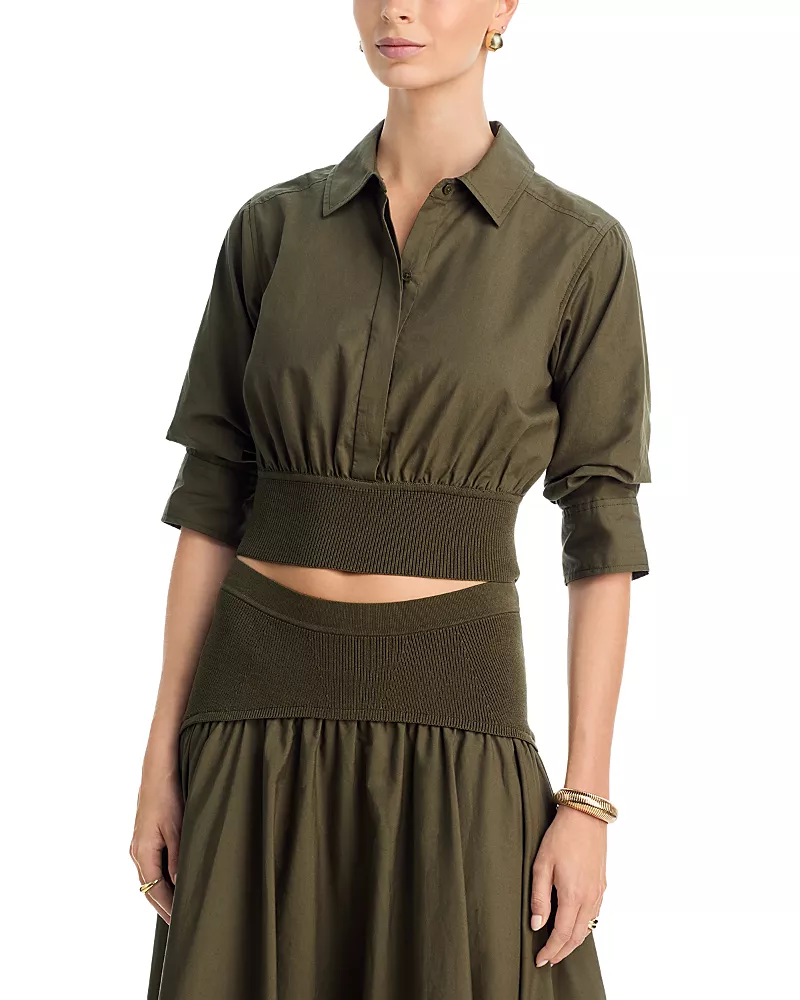 Simkhai Stiles Cropped Shirt