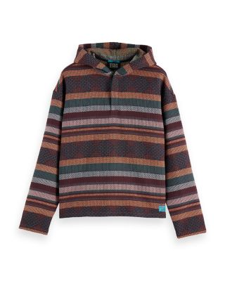Jacquard Striped Hoodie