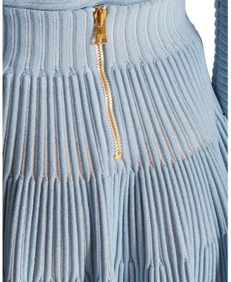 A-Line Textured Knit Skirt