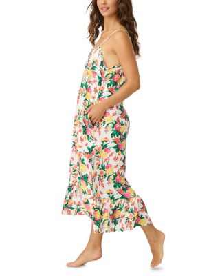 x PJ Salvage Floral Midi Dress Swim Cover Up