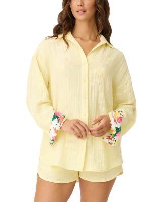 x PJ Salvage Contrast Cuff Shirt