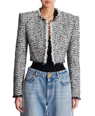  Cropped Tweed Jacket