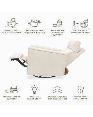 Willa Deluxe Power Recliner and Swivel Glider with Heat and Massage