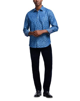 Highland Cotton Blend Button Down Shirt