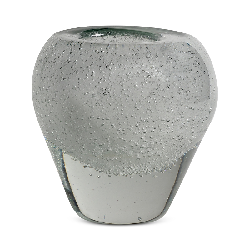 Tania Bulhoes Glass Vase in Stellato White