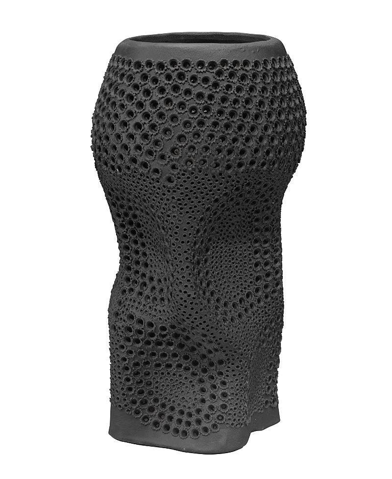 Jamie Young Night Sky Porcelain Decorative Vase In Black