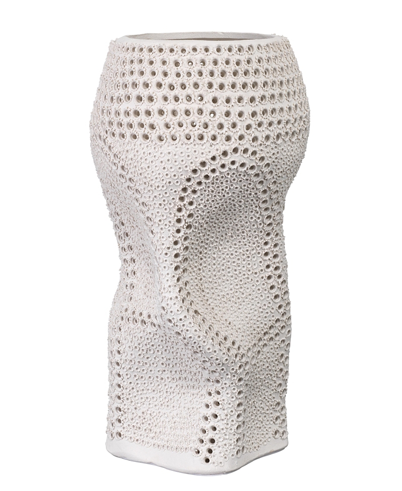 Jamie Young Night Sky Porcelain Decorative Vase In White