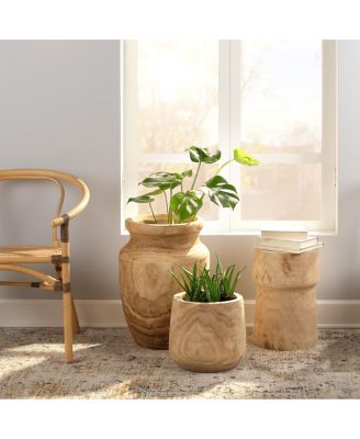 Brea Wooden Decorative Vase