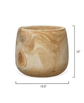 Brea Wooden Decorative Vase