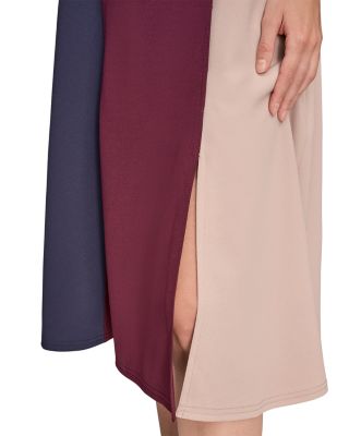 Color Block A Line Dress