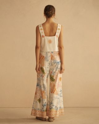 ALCIO Pleated Wide Leg Pant