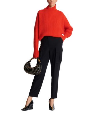  Mohair Knit Jumper with Collar Detail