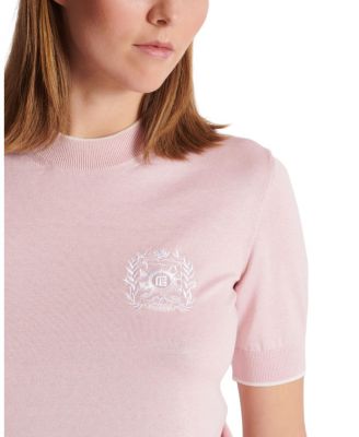  Embleme-Embroidered Knit Top