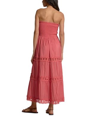 Strapless Swim Cover Up Maxi Dress