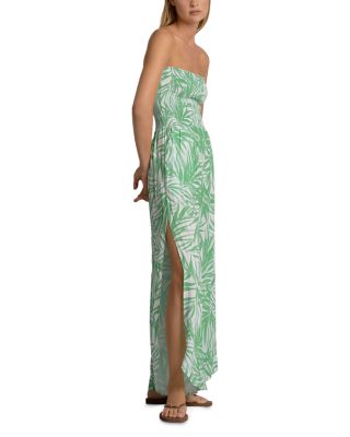 Printed Split Leg Swim Cover Up Jumpsuit