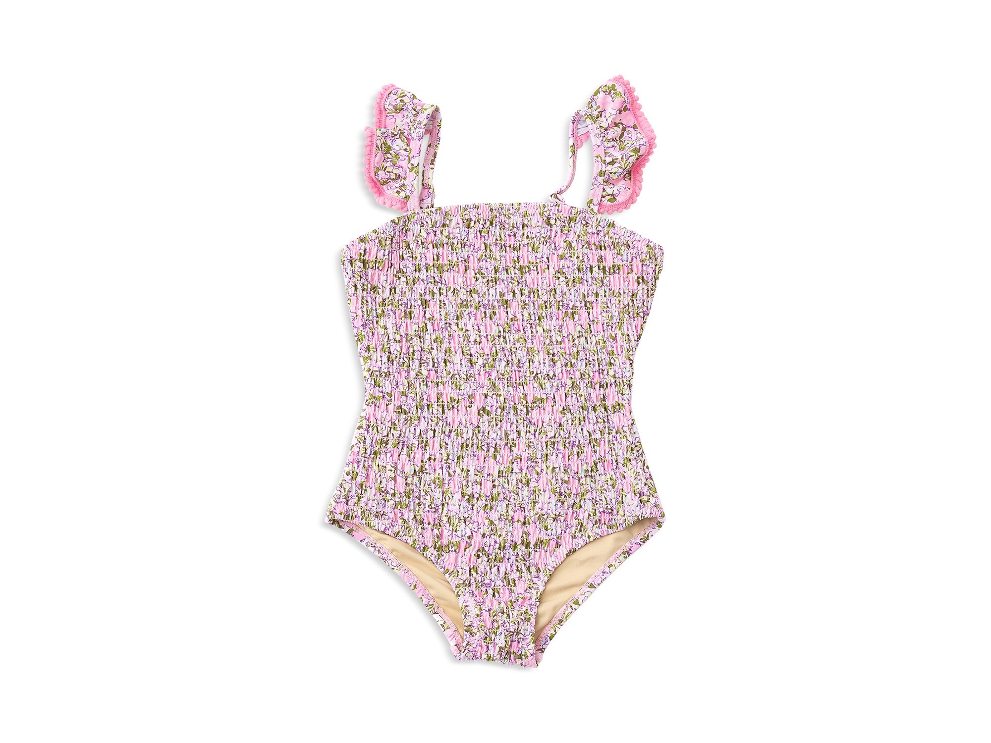 Girls' Blushing Blooms Smocked One Piece Swimsuit - Little Kid, Big Kid - Image 1