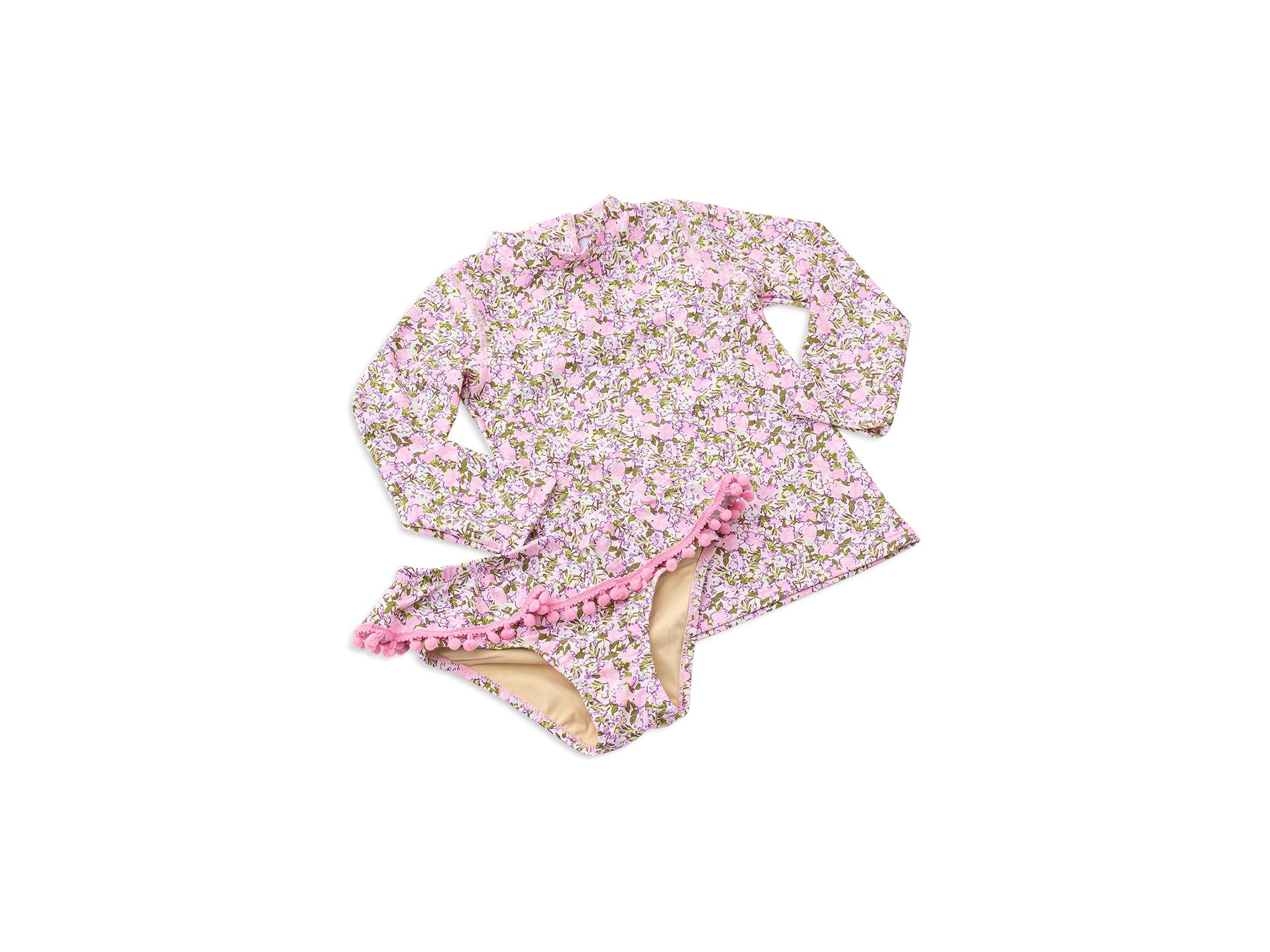 Girls' Blushing Blooms Two Piece Swimsuit - Little Kid — Image 3