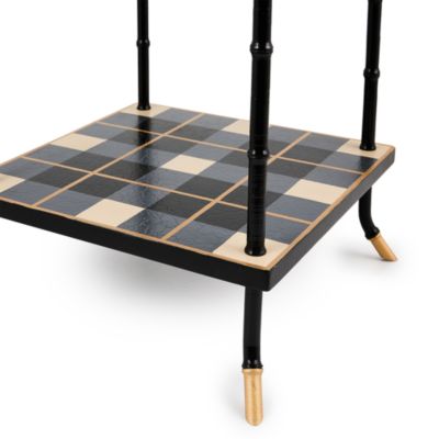 Mad for Plaid 3 Tier Table