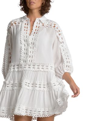 Three Quarter Sleeve Swim Cover Up Dress