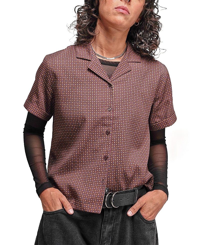 Wildfang The Everyday Camp Button Up In Brown