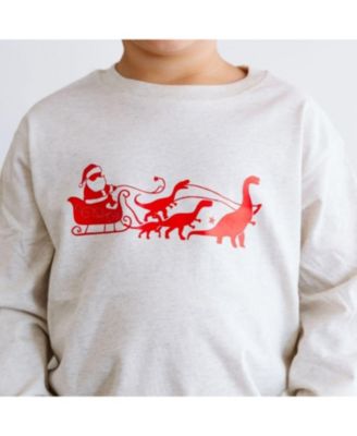 Boy&#39;s Dino Christmas Long Sleeve T-Shirt - Little Kid