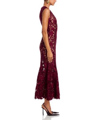 Guipere Lace Midi Dress