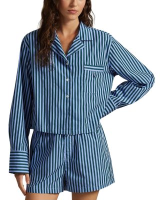 Cropped Shirt & Boxer Sleep Set