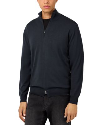 Extra Fine Merino Wool Full Zip Sweater 