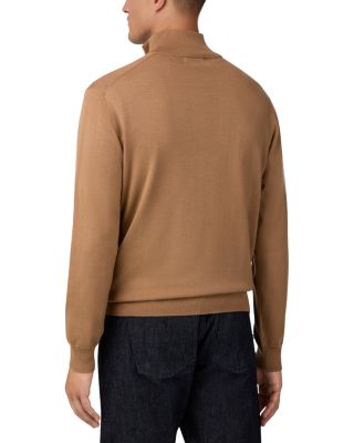 Extra Fine Merino Wool Half Zip Sweater 