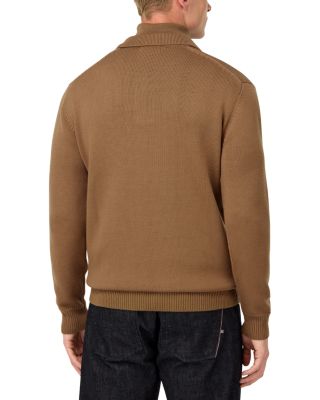 Knitted Merino Wool Polo Shirt