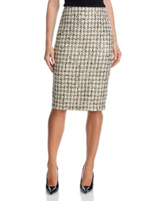 Sequin Tweed Midi Skirt - Exclusive