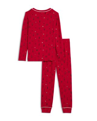 Unisex Printed Long Sleeve PJ Set - Little Kid, Big Kid