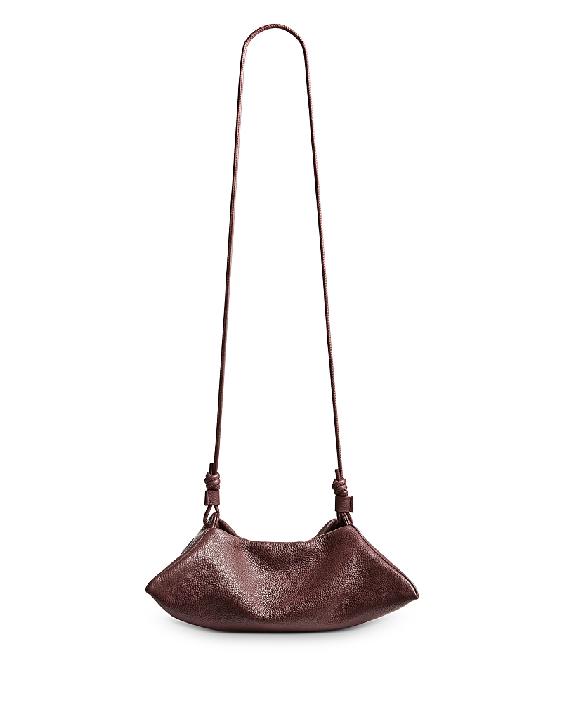 Altuzarra Origami Mini Eyelet Leather Crossbody In Burgundy
